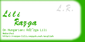 lili razga business card